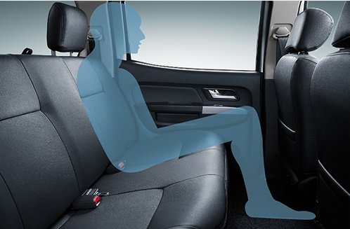 более удобные задние сиденья